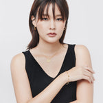 Necklace in Sterling Silver yellow gold plating in Ethno style by Gexist®