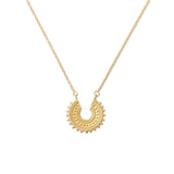 Necklace in Sterling Silver yellow gold plating in Ethno style by Gexist®