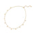 Necklace in Sterling Silver yellow gold plating with multiple small stars by Gexist®