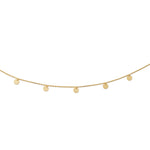Necklace in Sterling Silver yellow gold plating with small Charm's pendants by Gexist®