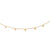 Necklace in Sterling Silver yellow gold plating with small Charm's pendants by Gexist®