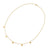 Necklace in Sterling Silver yellow gold plating with small Charm's pendants by Gexist®