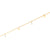 Necklace in gold plating sterling silver with coin-shaped charm's and small amazonites by Gexist®