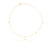 Necklace in gold plating sterling silver with coin-shaped charm's and small amazonites by Gexist®