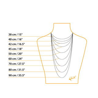 Oval belcher chain with lobster - small links by Gexist®