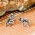 Oxidised Origami Horse Earrings (MZA030) by Gexist®