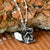 Oxidised Origami Squirrel Necklace (MZA027) by Gexist®