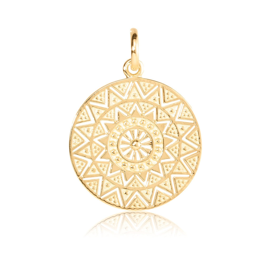 Pendant in silver, gold plating by Gexist®
