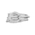 Platinum-plated sterling silver ring by Gexist®