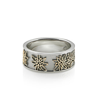 Ring Edelweiss Bicolor Sterling Silver by Gexist®