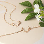 Rose Gold Plated Sterling Silver Antlers Bracelet (MD334) by Gexist®