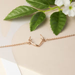 Rose Gold Plated Sterling Silver Antlers Bracelet (MD334) by Gexist®
