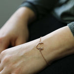 Rose Gold Plated Sterling Silver Antlers Bracelet (MD334) by Gexist®
