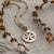 Rose Gold Plated Sterling Silver Flower Wheel Necklace (MS1190RG) by Gexist®