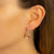 Rose Gold Plated Sterling Silver Heart Hoop Earrings (ME467) by Gexist®