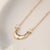 Rose Gold Plated Sterling Silver Horns Necklace (MD335) by Gexist®