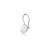 Round mother of pearl earrings in sterling silver by Gexist®