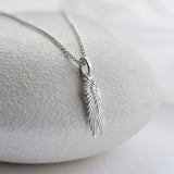 Silver Angel wing necklace (MF484P-2) by Gexist®