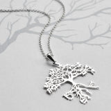 Silver Bonsai Tree Necklace (MF459P) by Gexist®