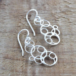 Silver Bubbles Earrings (MF453E) by Gexist®