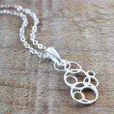 Silver Bubbles Necklace (MF453P) by Gexist®