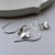 Silver Butterfly On Pull Through Chain Earrings (ME374E) by Gexist®