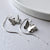 Silver Butterfly On Pull Through Chain Earrings (ME374E) by Gexist®