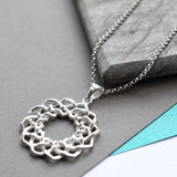 Silver Celtic Love Knot Necklace (MF467P) by Gexist®