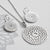Silver Chrysanthemum Earrings (MF471E) by Gexist®