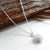 Silver Cluster Necklace (MD255P) by Gexist®