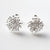Silver Cluster Stud Earrings (MD255E) by Gexist®