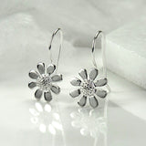 Silver Contemporary Daisy Jewellery Set (MD256) by Gexist®