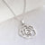 Silver Contemporary Rose Necklace (MD262P) by Gexist®