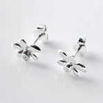 Silver Daffodil Stud Earrings (MD261E) by Gexist®
