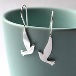 Silver Dove Earrings (ME368E) by Gexist®
