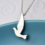 Silver Dove Necklace (ME368P) by Gexist®