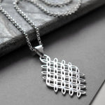 Silver Eastern Promise Necklace (MF458P) by Gexist®