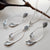 Silver Falling Leaves Earrings (MF481E) by Gexist®