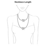 Silver Fatima Hand Necklace (MF463P) by Gexist®