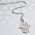 Silver Fatima Hand Necklace (MF463P) by Gexist®