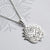 Silver Flowering Lotus Necklace (MF461P) by Gexist®