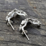Silver Forget Me Not Cluster Earrings (MB081E) by Gexist®