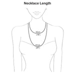 Silver Forget Me Not Cluster Necklace (MB081P) by Gexist®