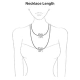 Silver Forget Me Not Cluster Necklace (MB081P) by Gexist®
