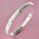 Silver Heart Baby Bangle (MC187) by Gexist®