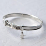 Silver Little Angel Bangle (MC164) by Gexist®