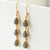 Silver Or Gold Triple Labradorite Teardrop Earrings (MJ751C) by Gexist®
