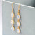 Silver Or Gold Triple Moonstone Teardrop Earrings (MJ750C) by Gexist®