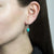 Silver Or Gold Turquoise Oval Earrings (MJ753D) by Gexist®