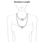 Silver Peacock Love Necklace (MF451P) by Gexist®